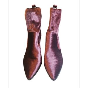 Nine West Purple Ankle Booties with Sleek Silhouette